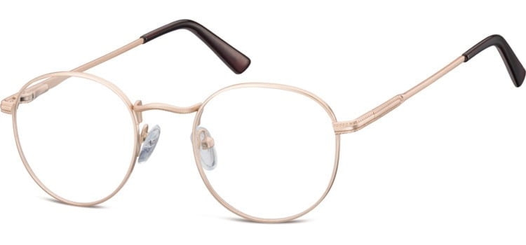 Lenonki zerowki okulary oprawki korekcyjne 604f zlote
