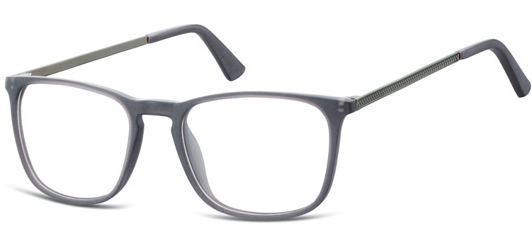 Okulary oprawki zerówki korekcyjne nerdy unisex sunoptic ac25f ciemnoszare
