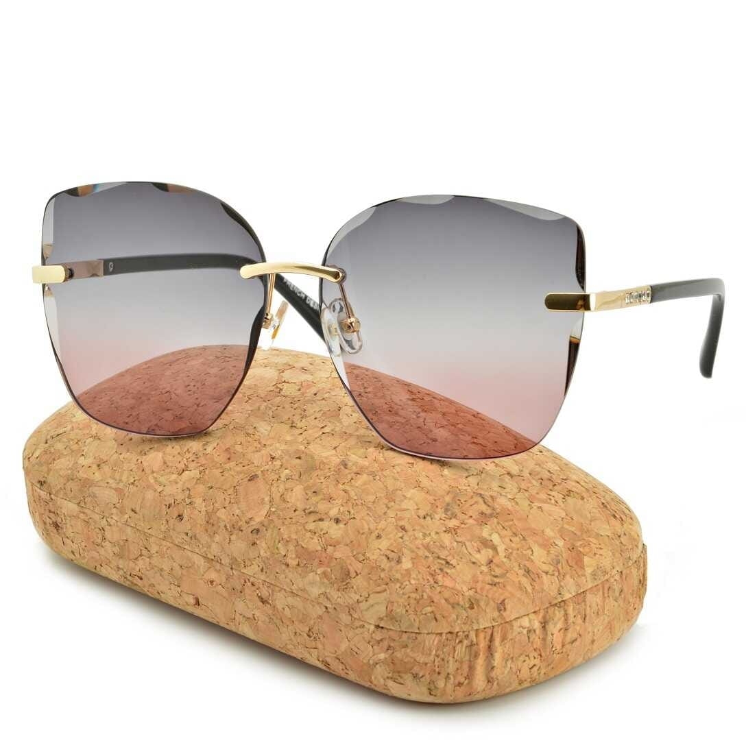 Okulary damskie przeciwsłoneczne kocie oczy glam co-258a