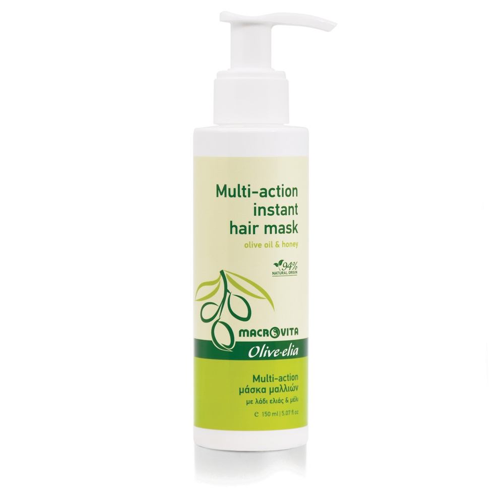 Zestaw Macrovita Olive.elia: suchy olejek do włosów 100ml + maska do włosów 150ml + GRATIS szampon regenerujący 200ml