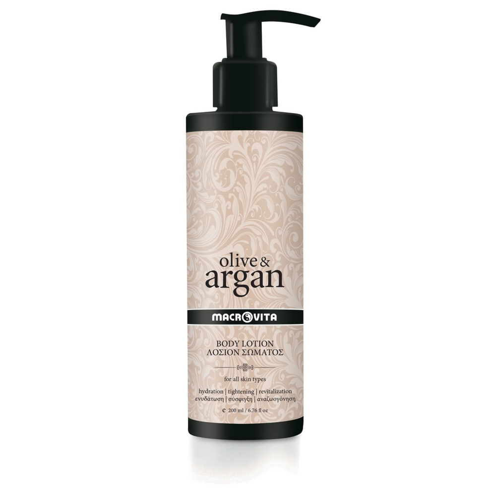 Macrovita Olive & Argan rewitalizujące mleczko do ciała z kwasem hialuronowym 200ml