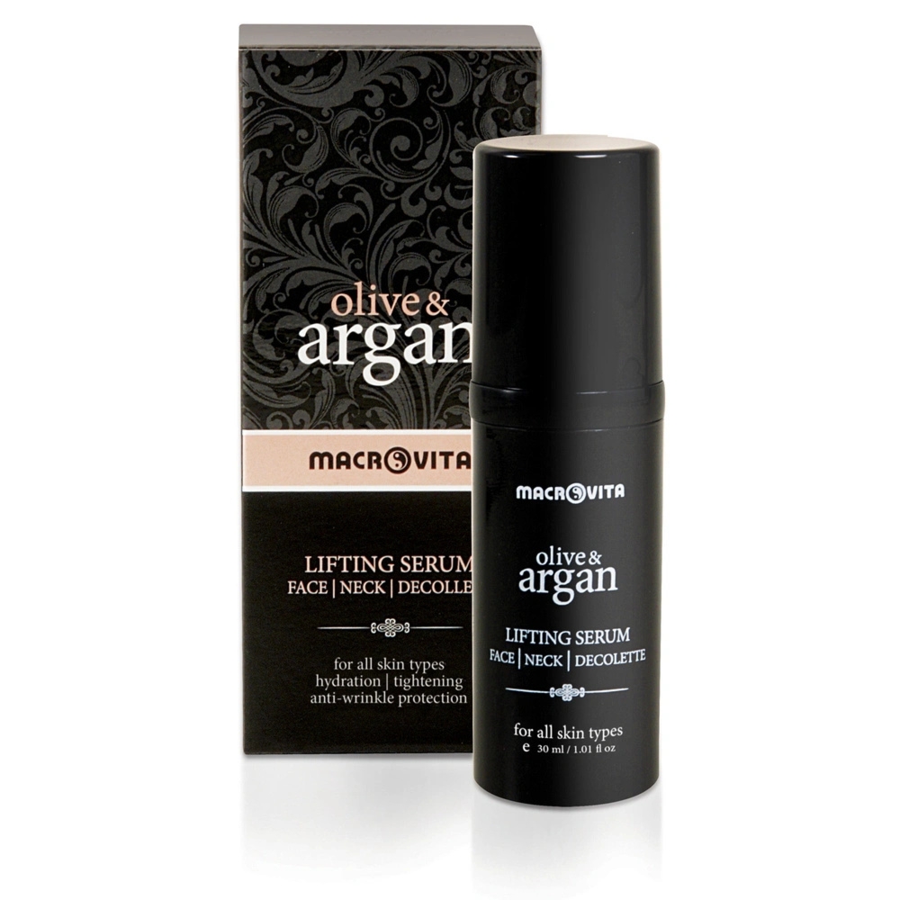 Macrovita Olive & Argan liftingujące serum na twarz, szyję i dekolt TimeCode™ Formula 30ml