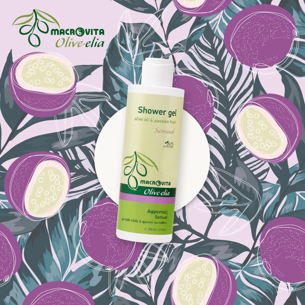 Macrovita Olive.elia Sensual żel pod prysznic z bio-oliwą i passiflorą 200ml