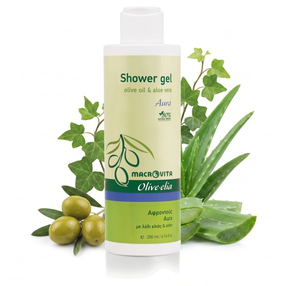 Macrovita Olive.elia Aura żel pod prysznic z bio-oliwą i aloesem 200ml