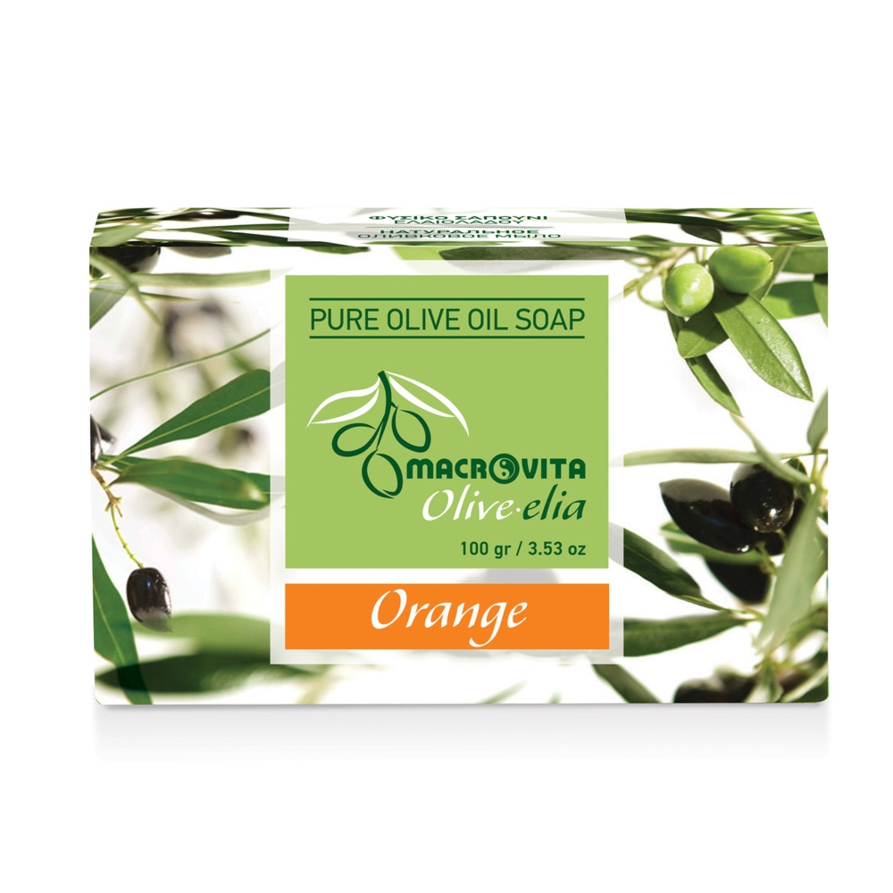 Macrovita Olive.elia mydło z czystej oliwy Pomarańcza 100g