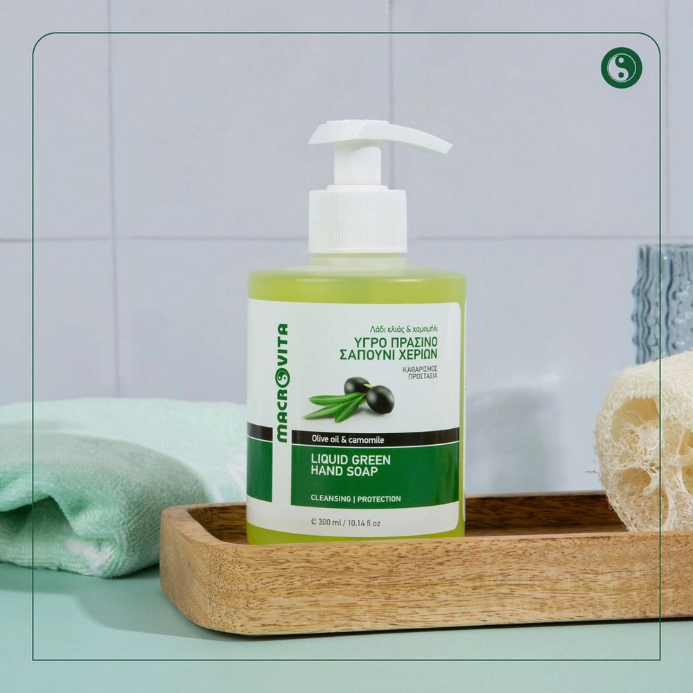 Macrovita zielone mydło w płynie z bio-oliwą i rumiankiem 300ml