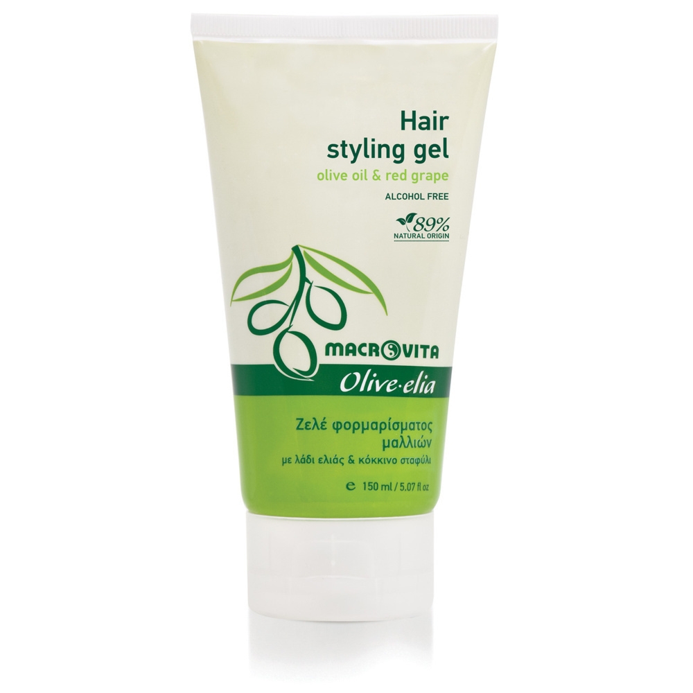 Macrovita Olive.elia naturalny żel do stylizacji włosów z bio-oliwą i czerwonymi winogronami 150ml