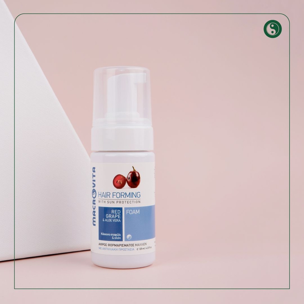 MACROVITA naturalna pianka do formowania fryzur z czerwonymi winogronami i aloesem 125ml
