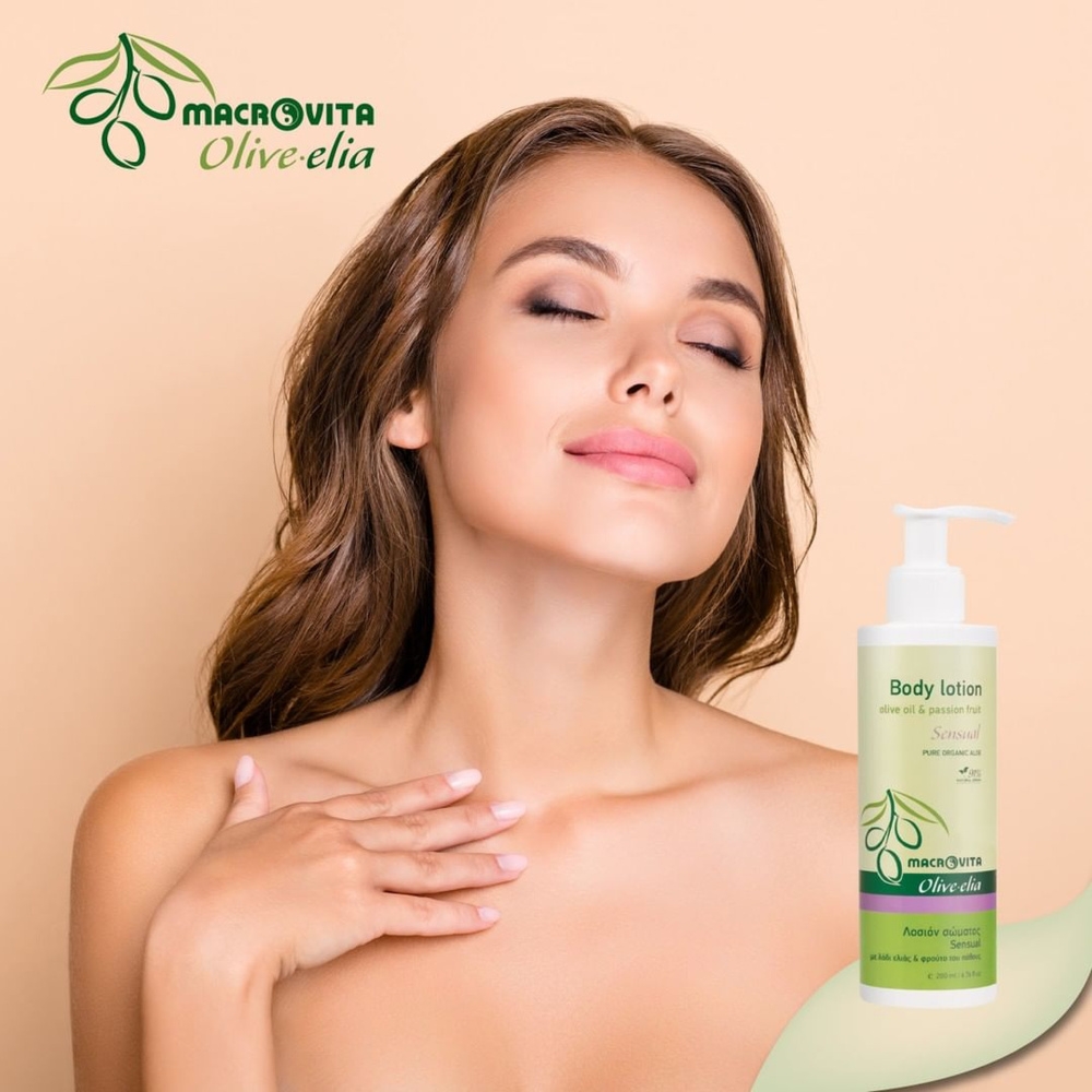 Macrovita Olive.elia Sensual naturalne mleczko do ciała z bio-oliwą i passiflorą 200ml