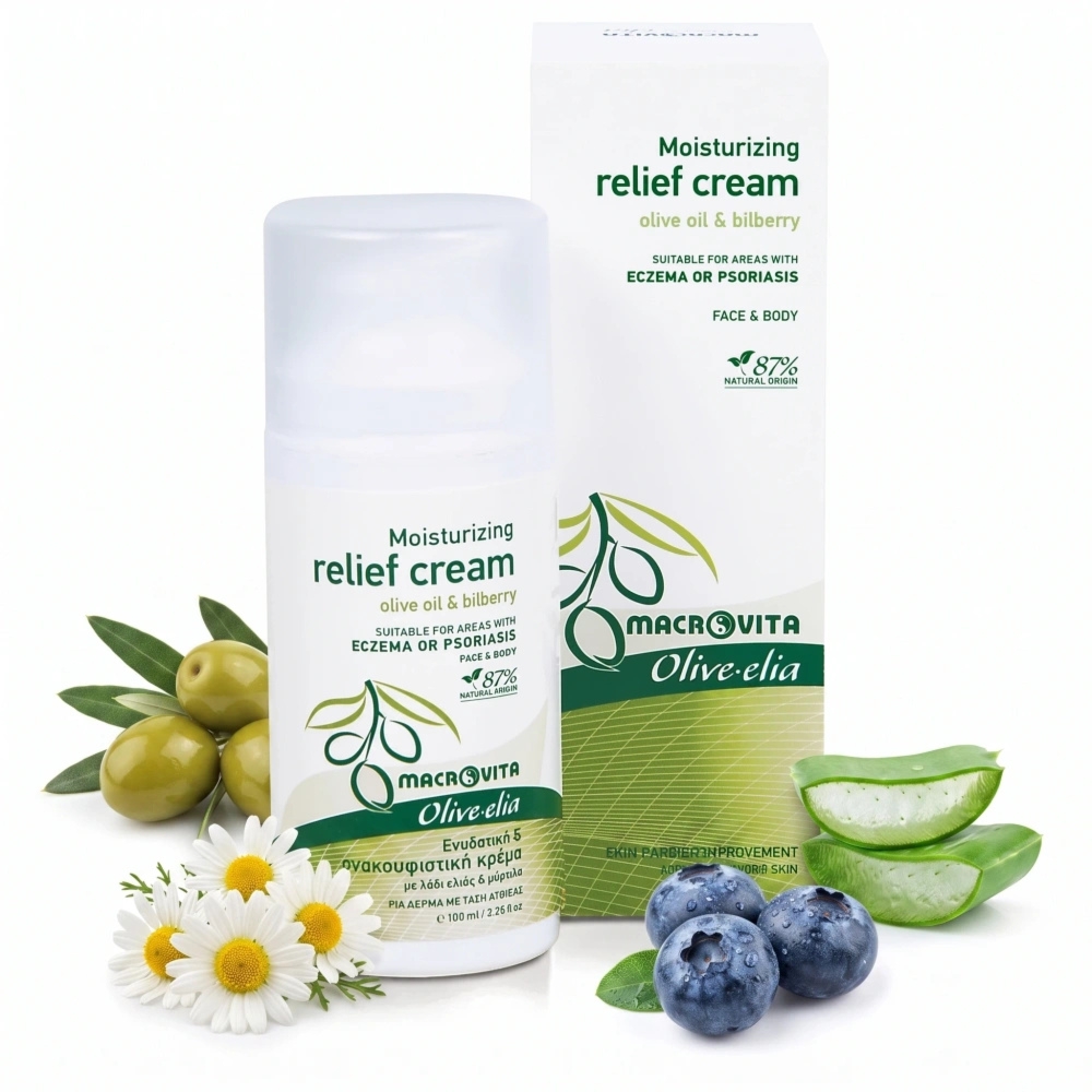 Macrovita Olive.elia krem nawilżający do skóry atopowej, z egzemą lub łuszczycą 100ml