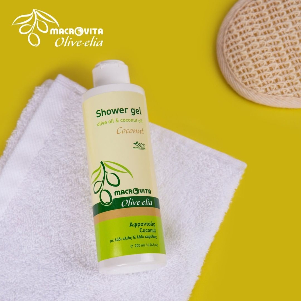 MACROVITA Olive.elia Coconut żel pod prysznic z bio-oliwą i olejkiem kokosowym 200ml