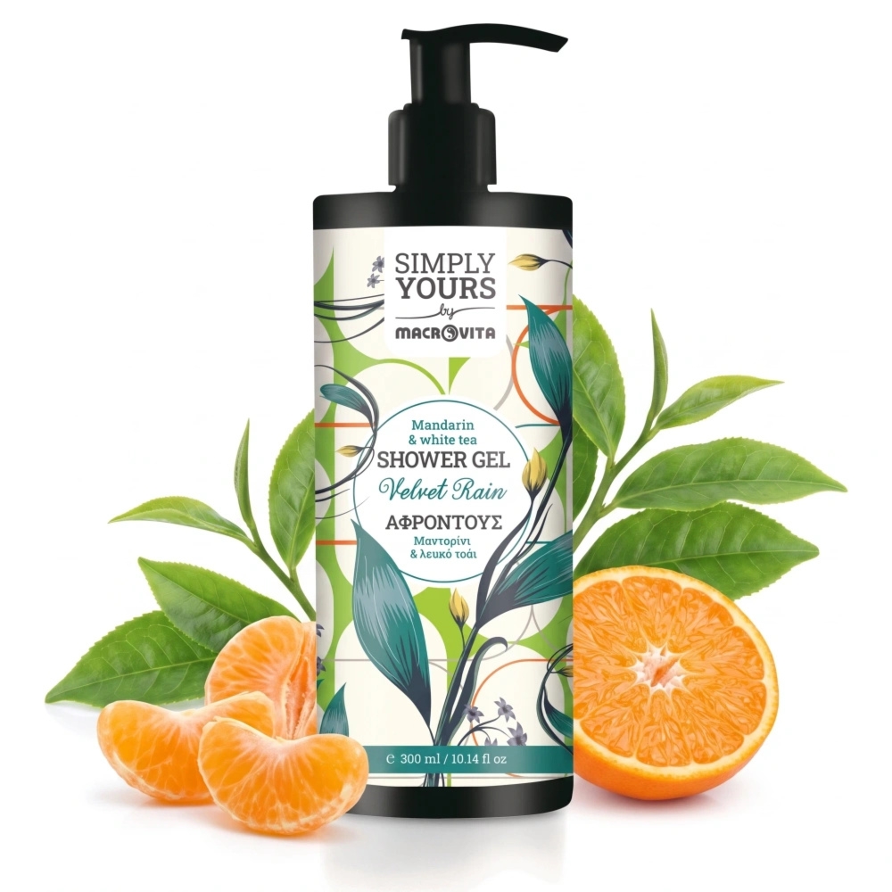 Macrovita żel pod prysznic Velvet Rain mandarynka i biała herbata 300ml