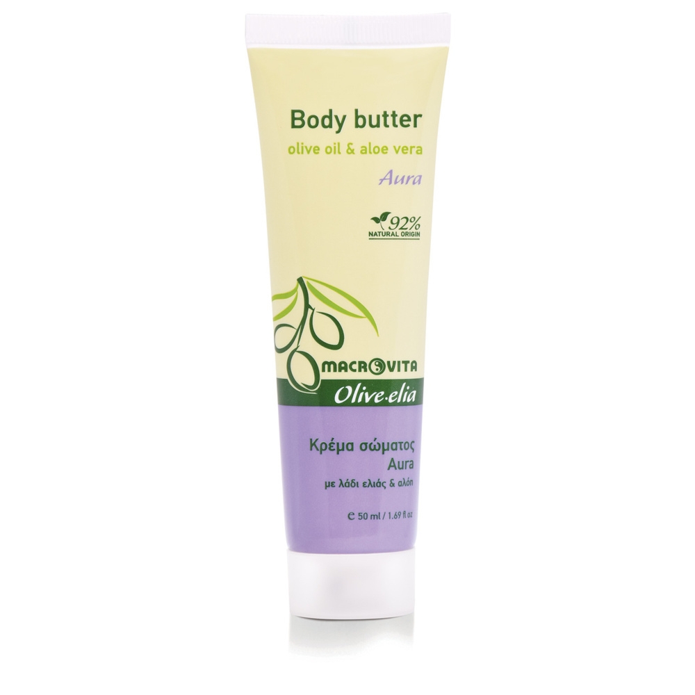 Macrovita Olive.elia Aura naturalne masło do ciała z bio-oliwą i aloesem 50ml