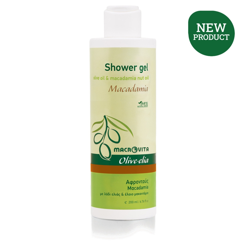 Macrovita Olive.elia Macadamia żel pod prysznic z bio-oliwą i olejkiem z orzechów makadamia 200ml