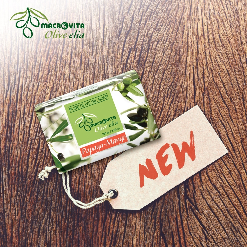 Macrovita Olive.elia mydło z czystej oliwy Papaja-Mango 100g