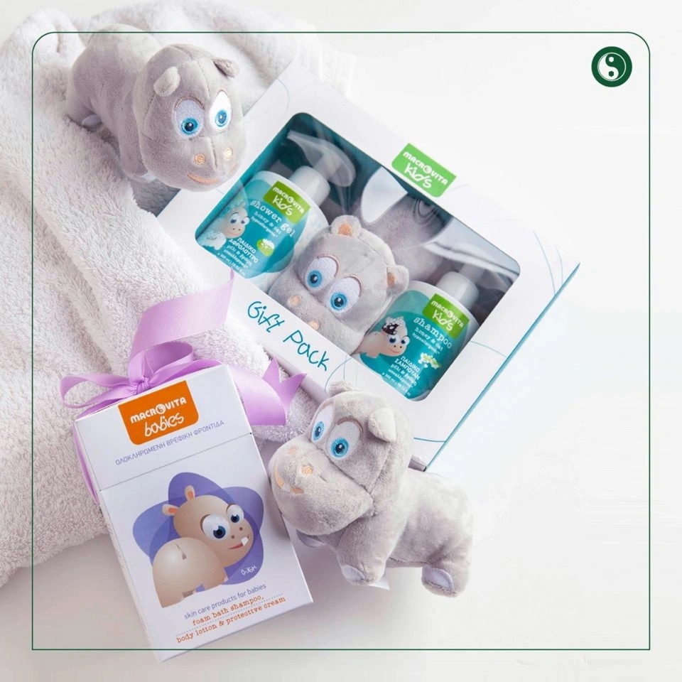 Zestaw Macrovita Babies: pianka do kąpieli 2w1 300ml + mleczko do ciała 150ml + krem ochronny 100ml