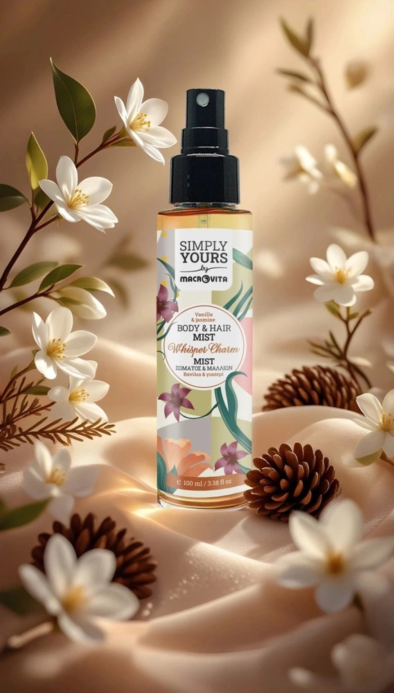 Macrovita mgiełka do ciała i włosów Whisper Charm wanilia i jaśmin 100ml