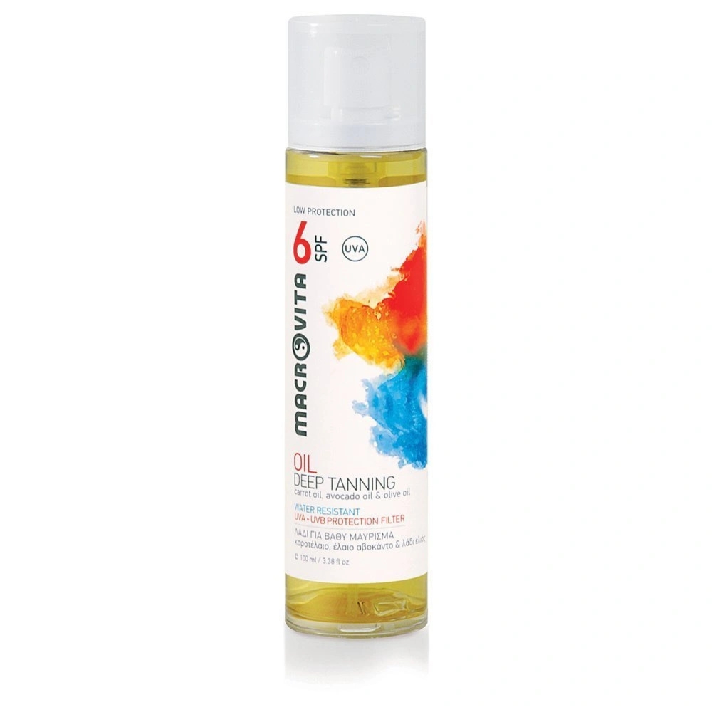 Macrovita olejek do skóry opalonej SPF6 z bio-oliwą, olejkiem z marchwi i olejkiem awokado 100ml