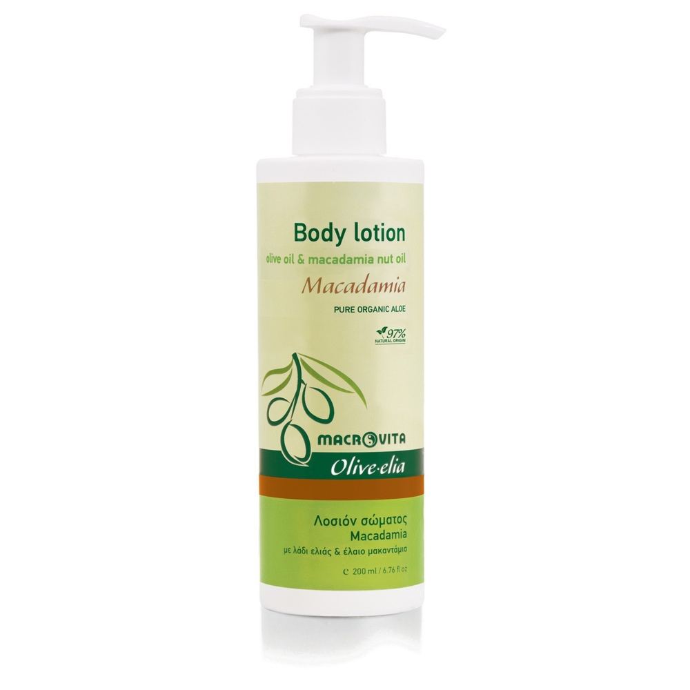 Macrovita Olive.elia Macadamia naturalne mleczko do ciała z bio-oliwą i olejkiem z orzechów makadamia 200ml
