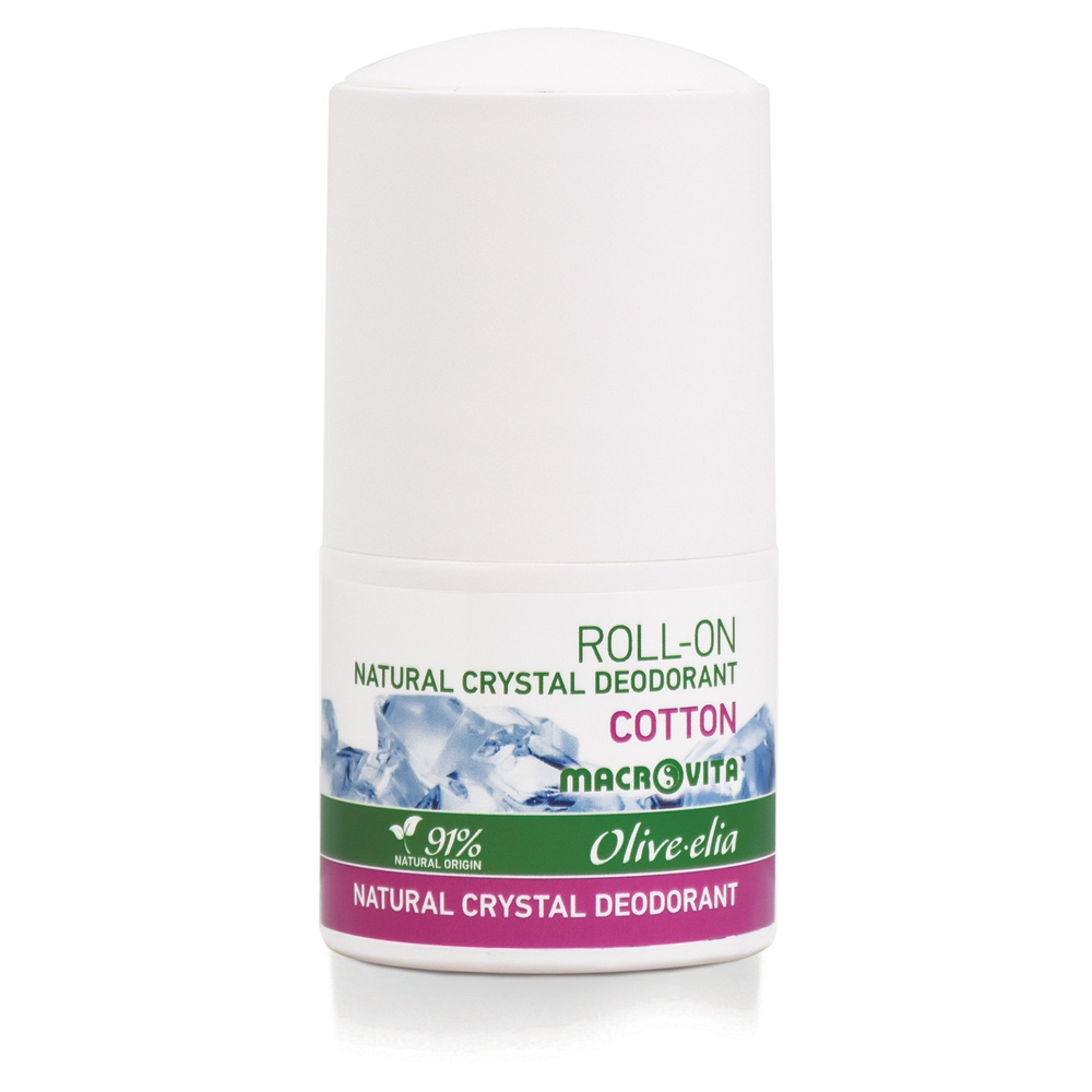 Macrovita Olive.elia naturalny dezodorant w kulce z kryształem Cotton 50ml