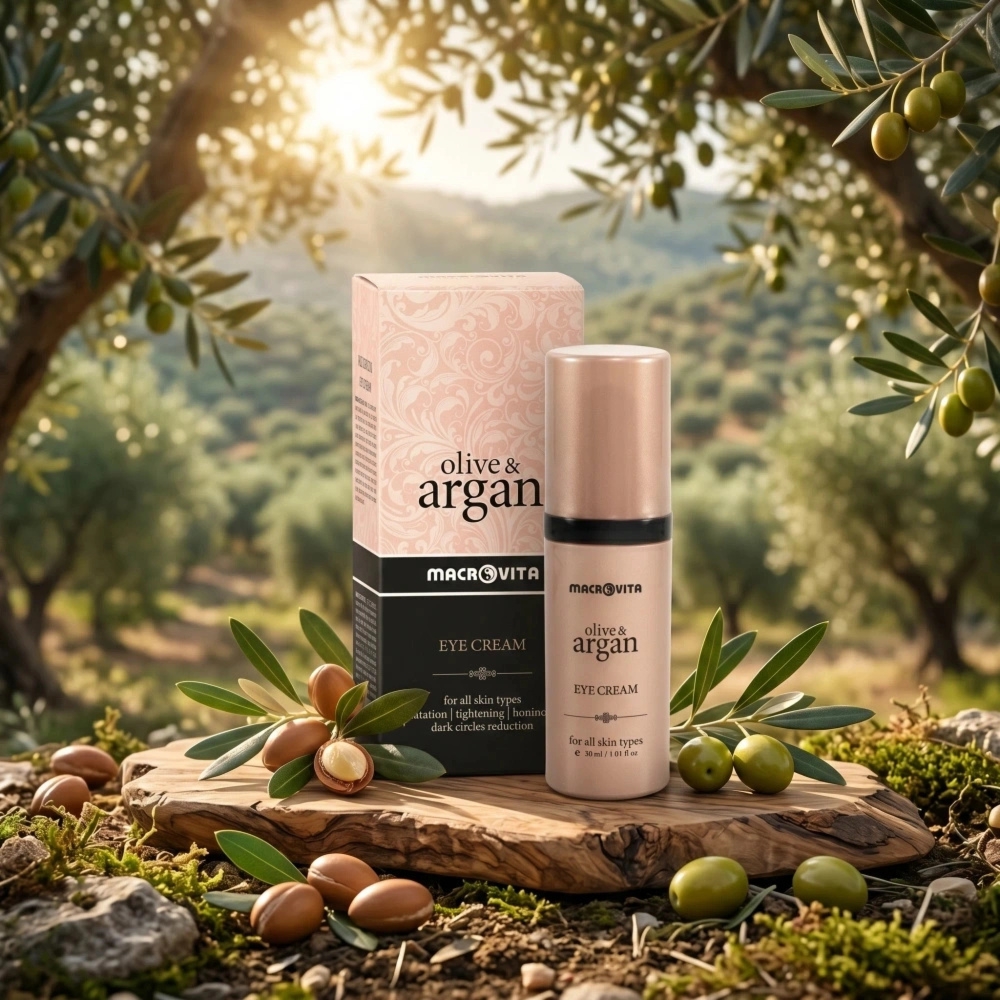 Macrovita Olive & Argan naturalny krem rozświetlający pod oczy TimeCode™ Formula 30ml
