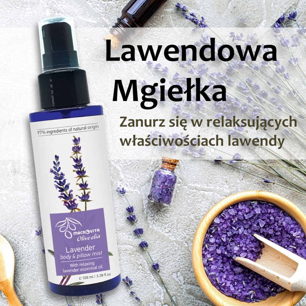 Macrovita Olive.elia lawendowa mgiełka do ciała i na poduszkę 100ml