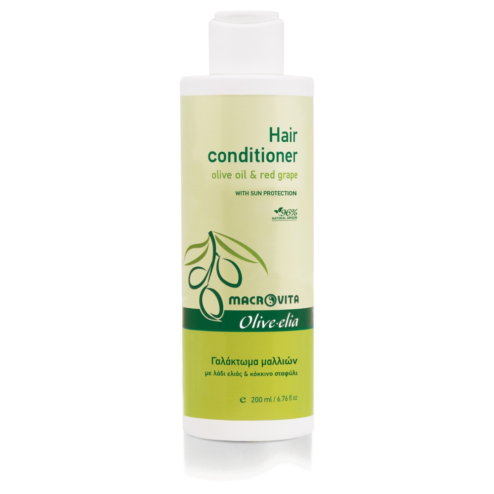 Macrovita Olive.elia naturalna odżywka do włosów z bio-oliwą i czerwonymi winogronami 200ml
