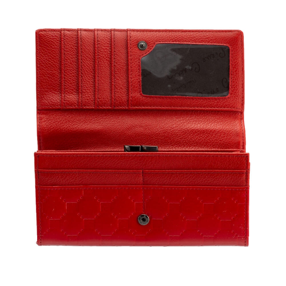 Portfel damski Pierre Cardin ze skóry ekologicznej 04 LADY 867 – Czerwony