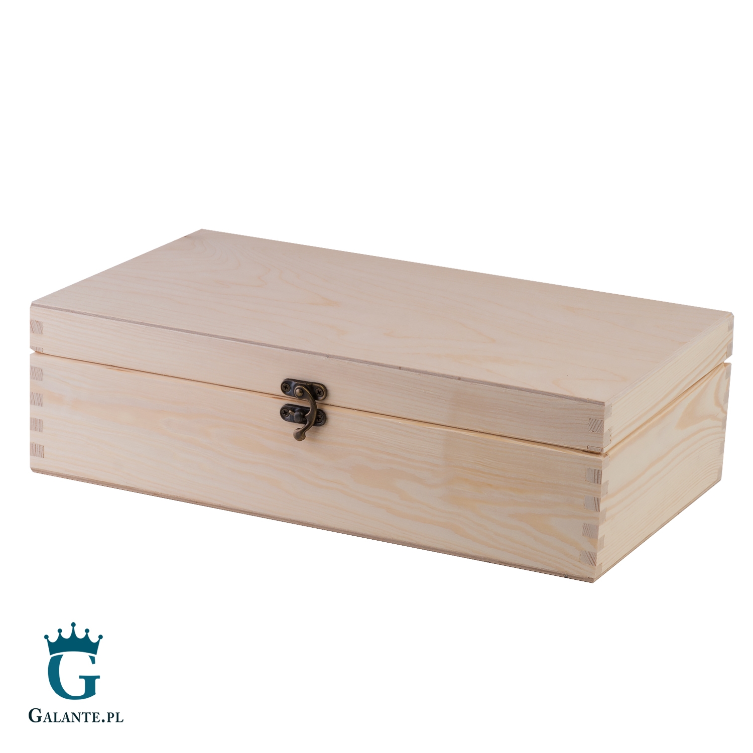 Kuferek drewniany naturalny 37x21x11 cm z możliwością graweru
