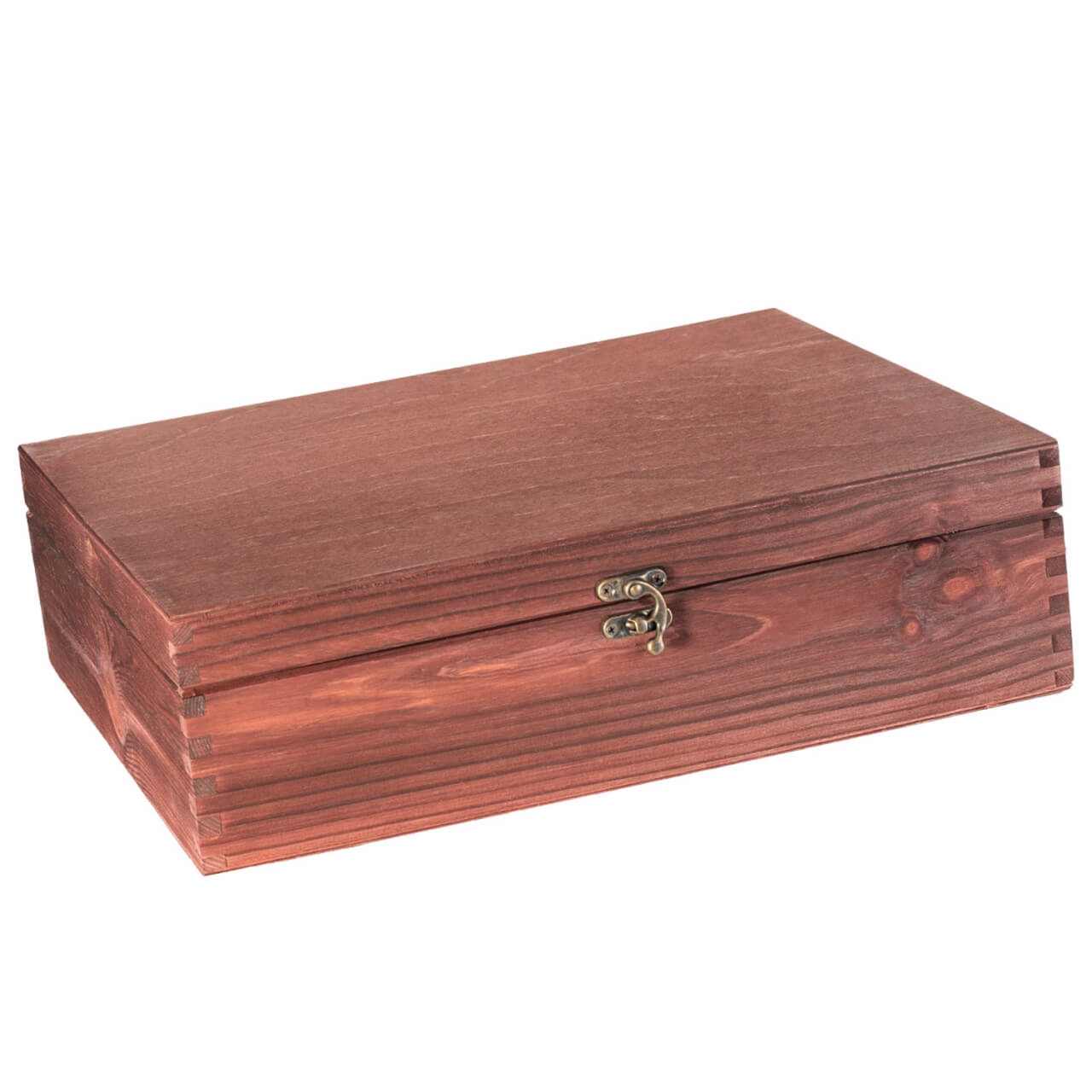 Kuferek drewniany Mahoń 37x31x11 cm z możliwością grawerowania