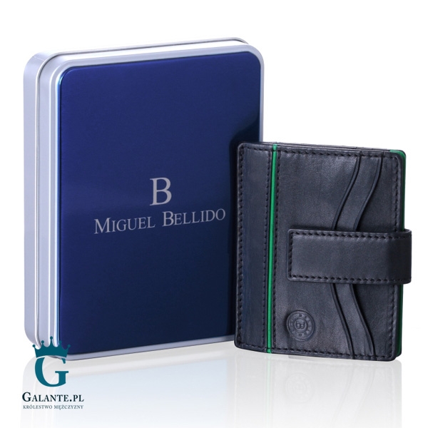 Etui na karty miguel bellido mb-2434 black&green