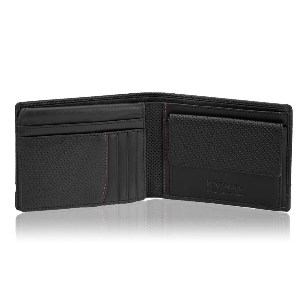 Duży portfel męski Valentini Perforated 13V-290 RFID