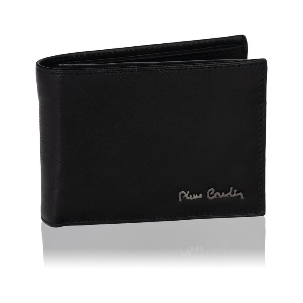 Portfel męski czarny lub brąz Pierre Cardin TILAK50 8806 z RFID – czarny