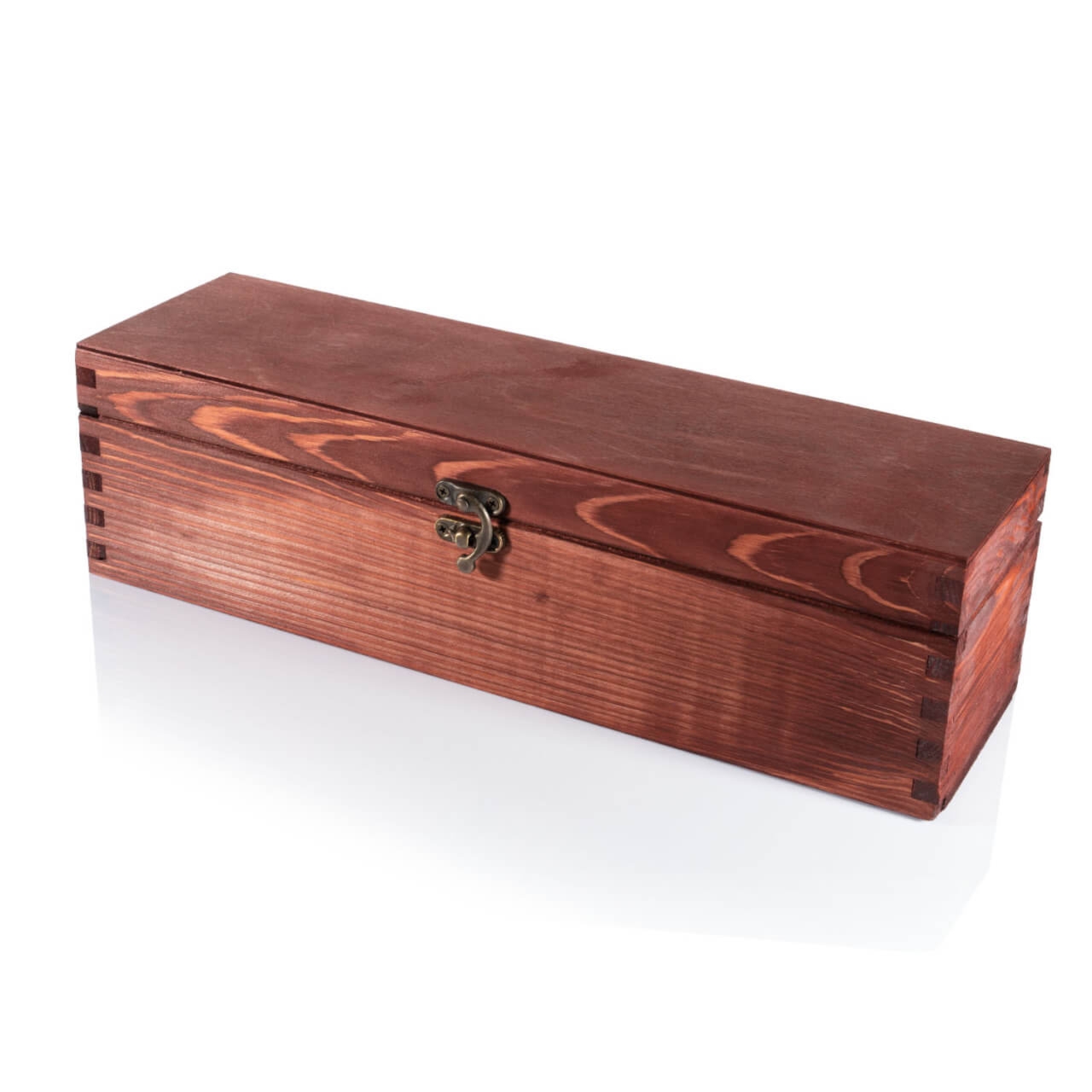 Kuferek drewniany Mahoń 37x11x11 cm z możliwością graweru