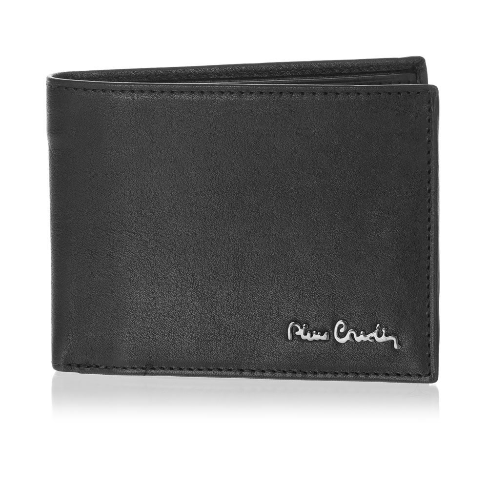 Portfel męski czarny lub brąz Pierre Cardin TILAK50 8805 z RFID – czarny