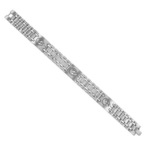 Bransoleta stalowa TB1389 Czaszka