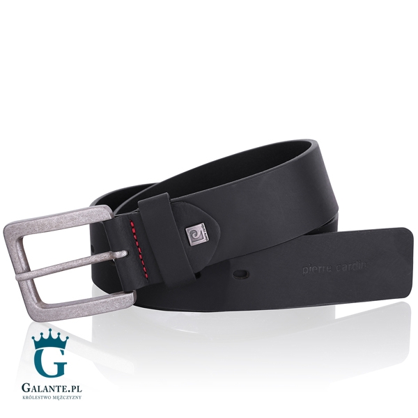 Skórzany pasek męski pierre cardin do jeansów 70091