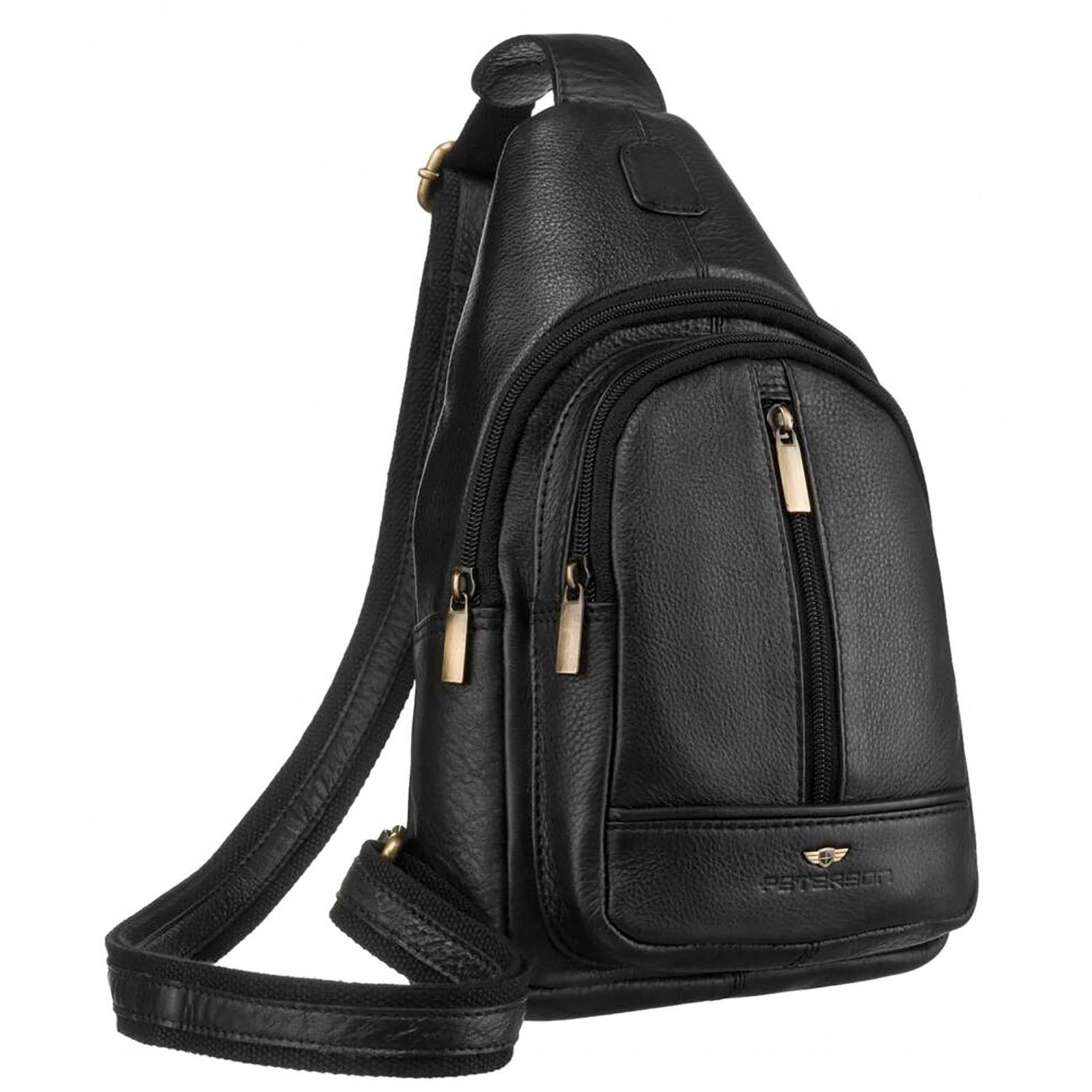 Mały skórzany plecaczek crossbody PETERSON 2981