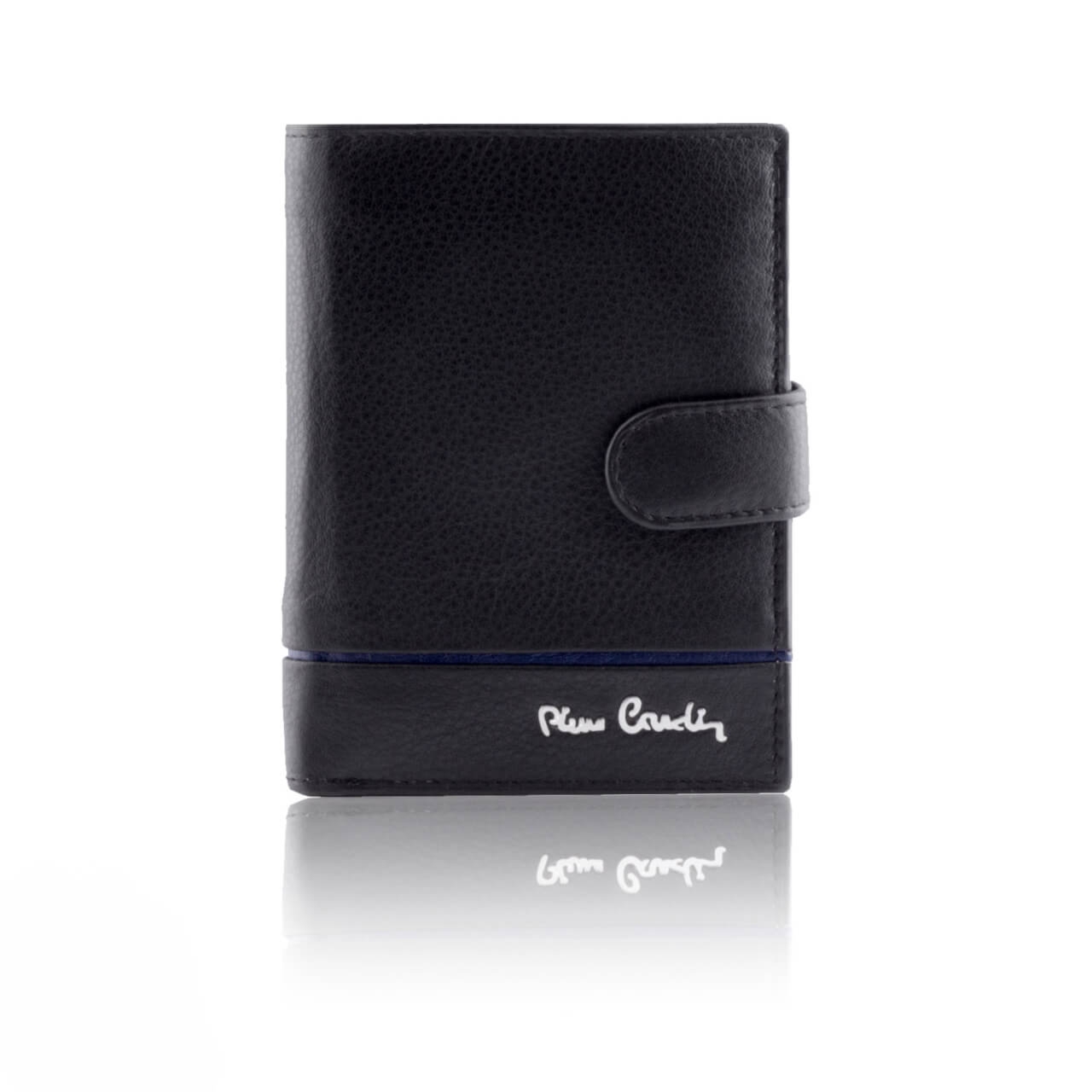 Zapinany portfel męski Pierre Cardin TILAK15 326A RFID – niebieski