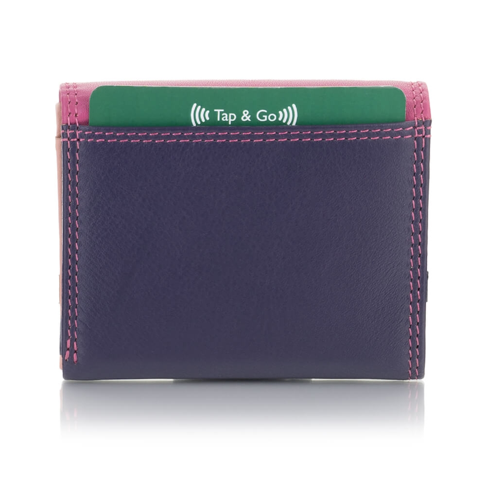 Kolorowy portfelik damski Visconti RB-126 z RFID – jagodowy
