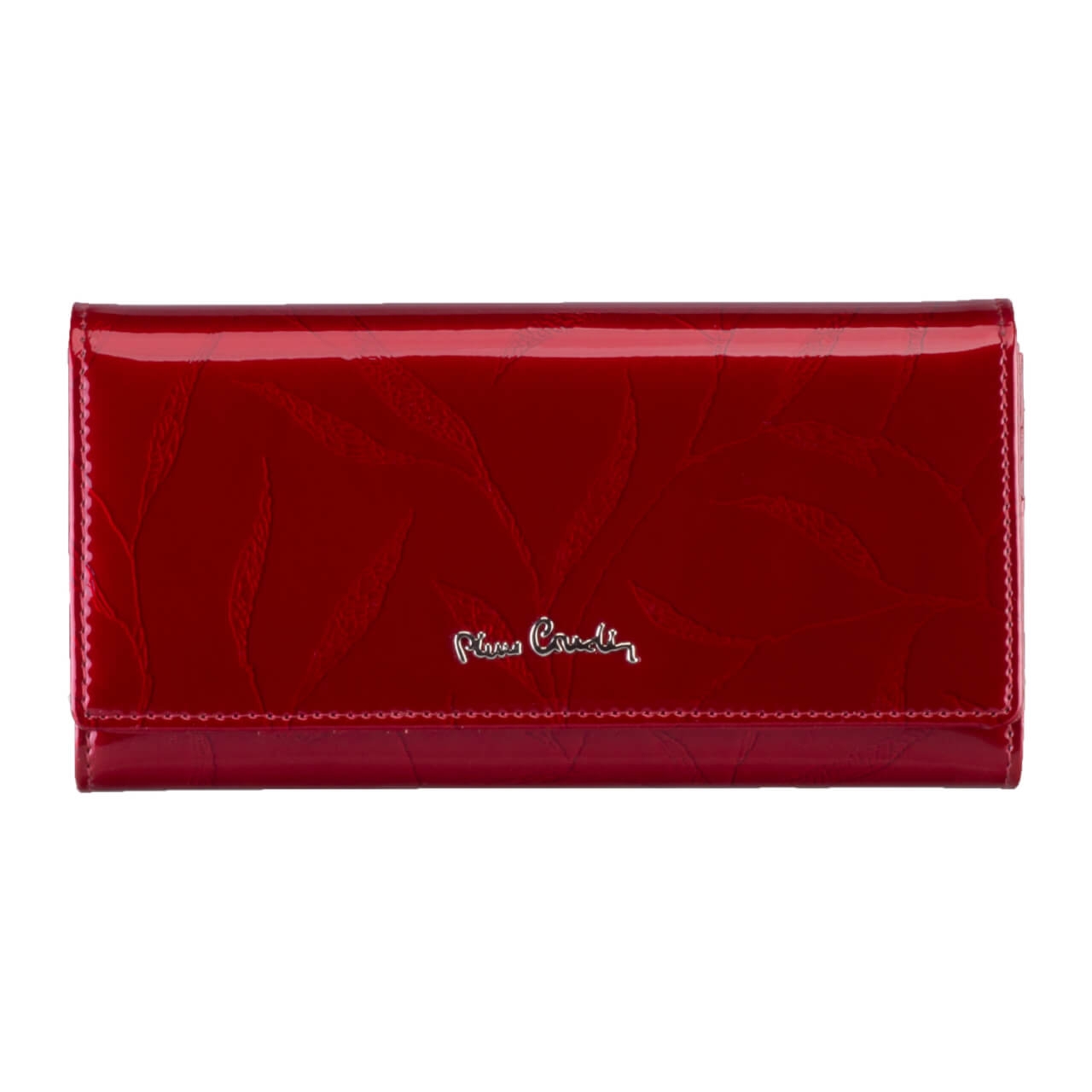 Portfel Damski Pierre Cardin na zatrzask 02 LEAF 100 – Czerwony