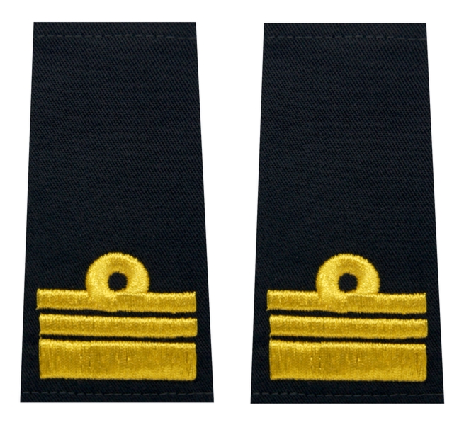 Pagony (pochewki) wyjściowe Marynarki Wojennej - komandor porucznik