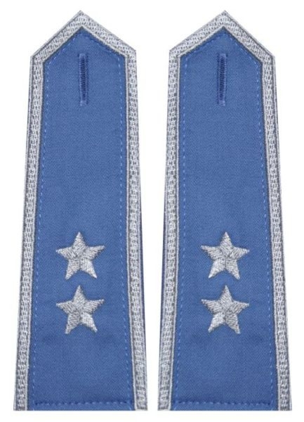 Pagony niebieskie do koszuli Służby Więziennej - starszy chorąży