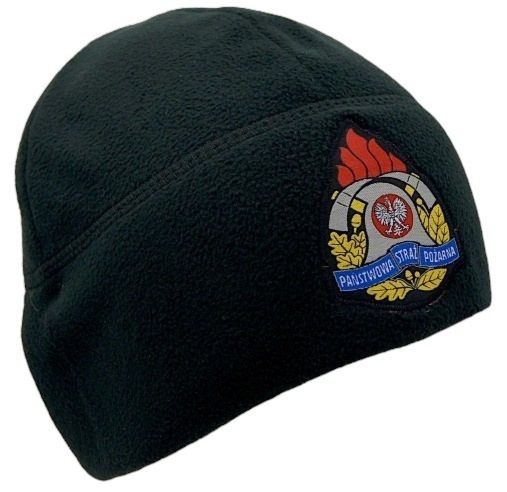 Czapka polarowa z logo PSP - czarna