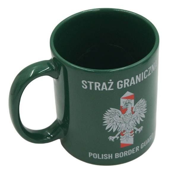 Kubek ciemnozielony - Straż Graniczna