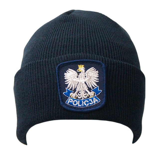 Czapka zimowa Policji - akrylowa