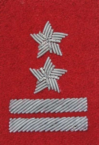 Stopień Wojska Polskiego haftowany bajorkiem do beretu szkarłatnego - podpułkownik