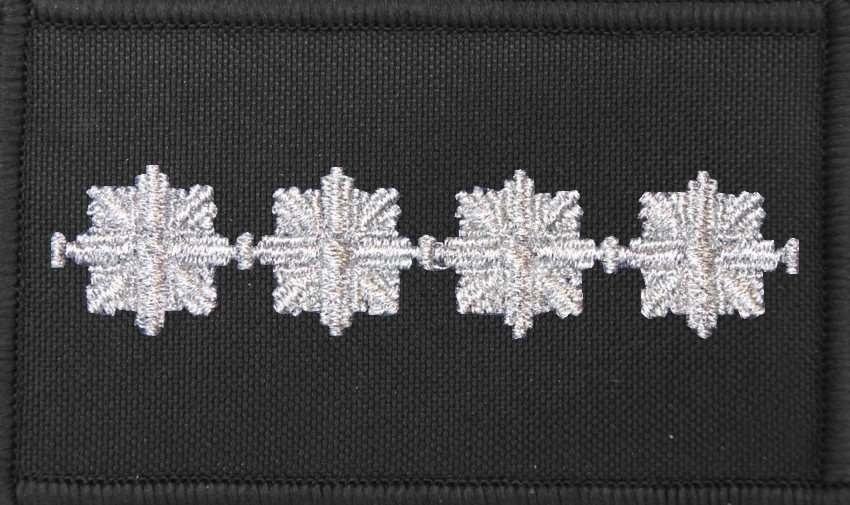 Dystynkcja czarna Policji, mała - aspirant sztabowy