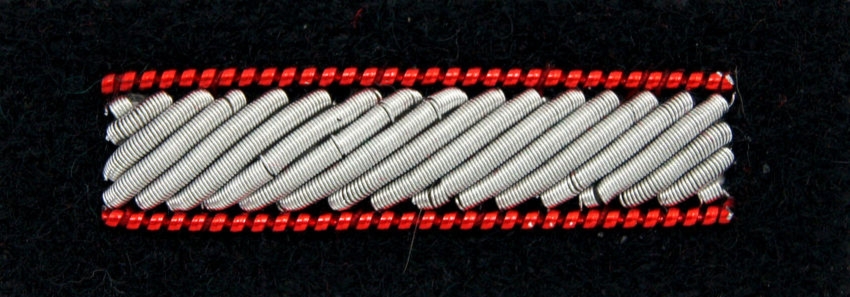 Stopień Wojska Polskiego haftowany bajorkiem do beretu czarnego - starszy szeregowy specjalista