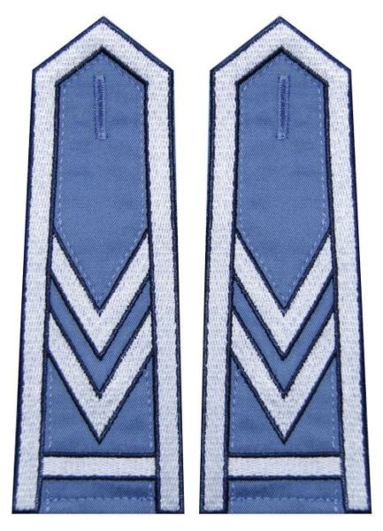 Pagony niebieskie do koszuli Służby Więziennej - starszy sierżant sztabowy